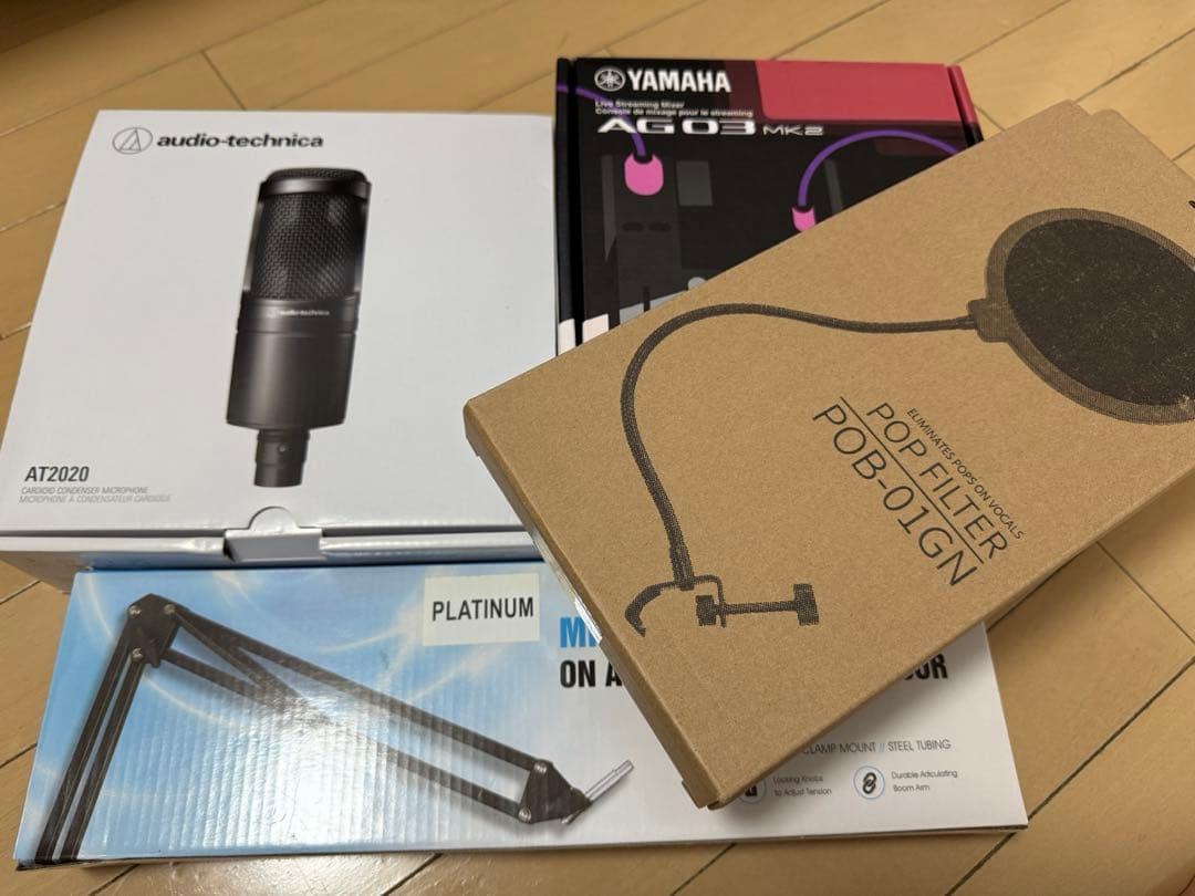5点セット YAMAHA AG03MK2 高音質配信セット