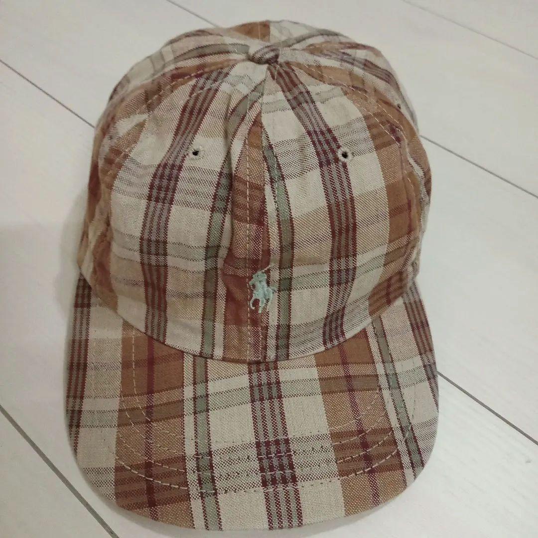 90s ポロ ラルフローレン キャップ ポロスポーツ ＲＲＬ チェック usa