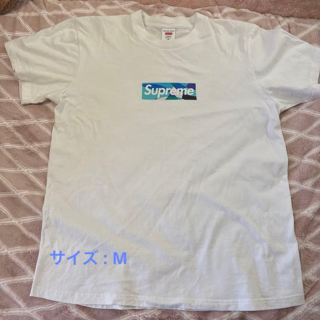 Supreme Emilio Pucci コラボ Tシャツ M ホワイト