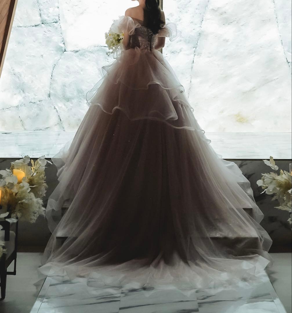 【まるこさん専用】ピンクドレス オフショルダー パニエ付き