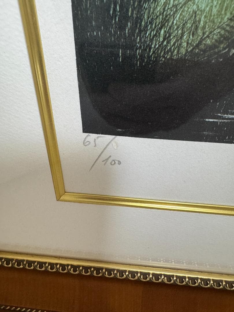 ジャック ・ デペルト　直筆サイン「 ポプラの並木 」