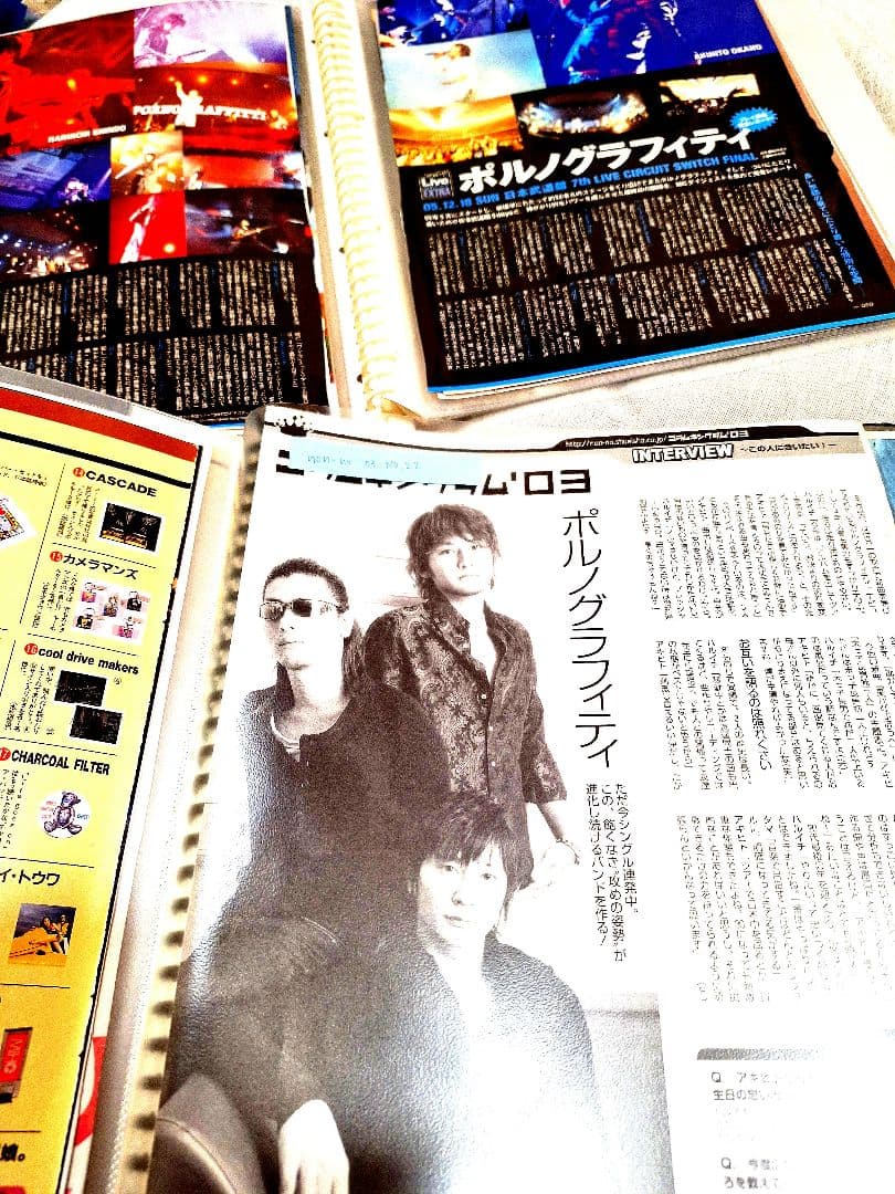入手困難⭐ポルノグラフィティ切り抜き雑誌セット 1999年～一式 掘り出し物有