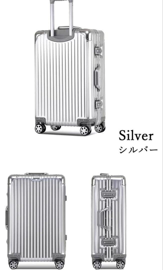大特価❣️美品❣️キャリーバッグ軽量S サイズ(Small, Silver)