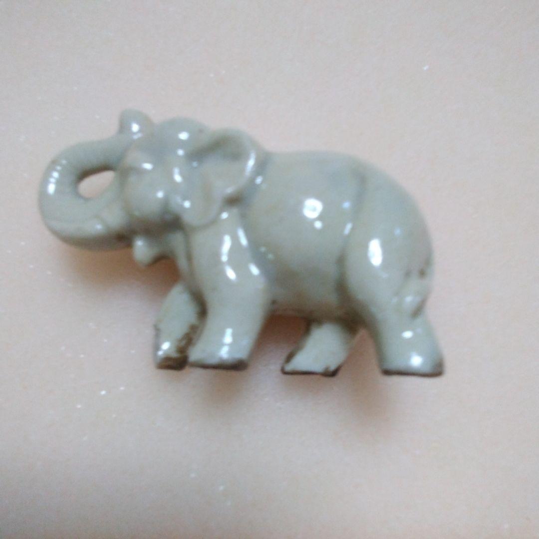 昭和レトロビンテージアンティークコレクション親子犬&ゾウさん(陶器新品未使用)