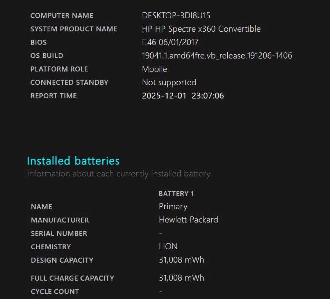 HP Spectre 13-4129TU x360 【ジャンク】