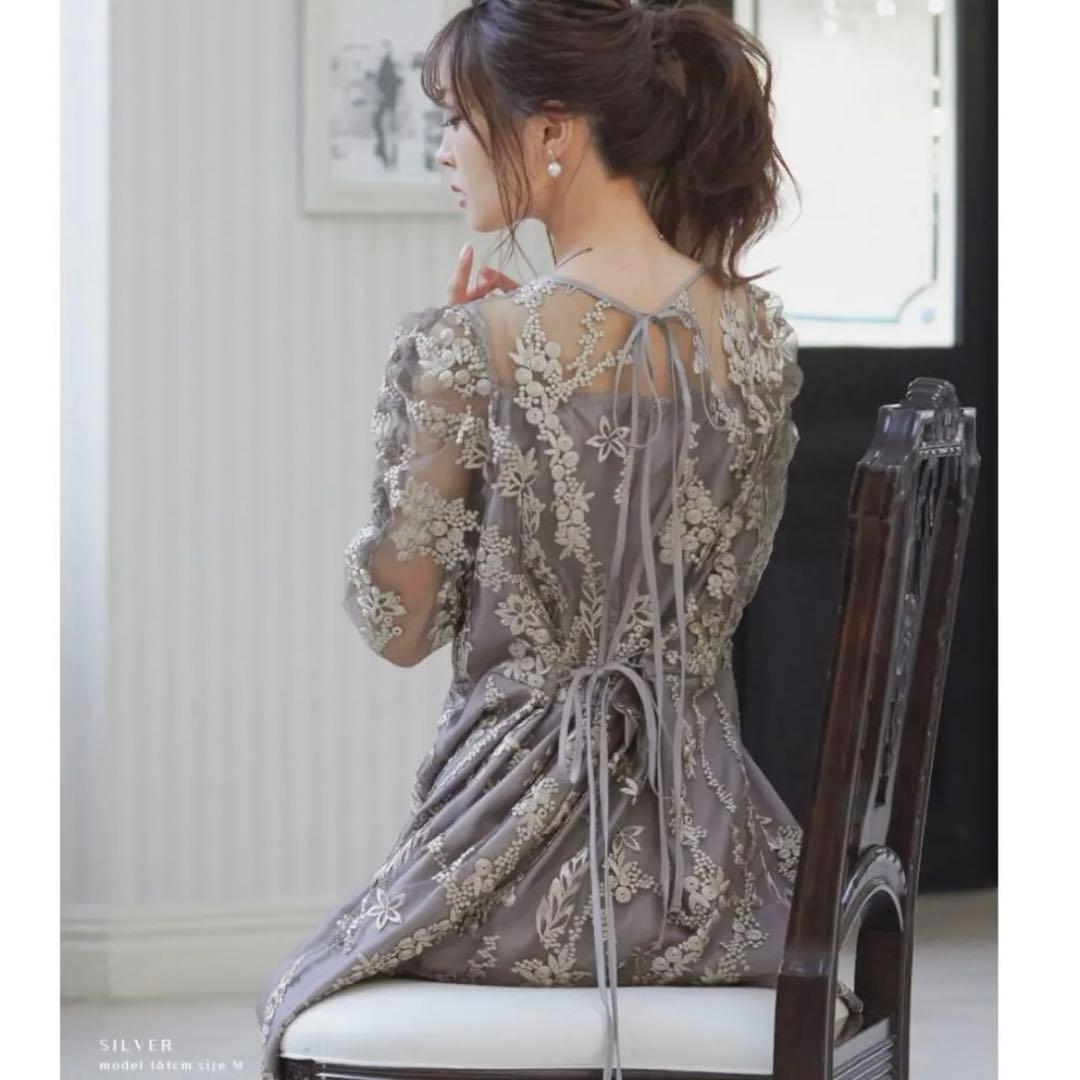 niana 刺繍 パーティードレス ワンピース 結婚式お呼ばれ