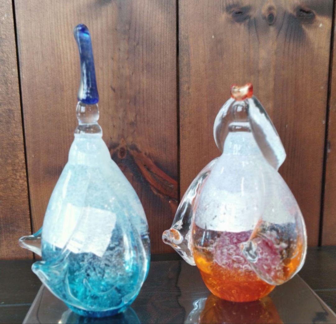 メル様売約済　新品　淡雪びな　硝子　おひなさま　置物