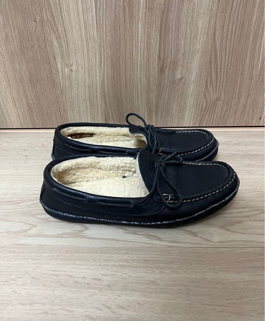 最終値下　UNUSED × Russell Moccasin ムートンモカシン