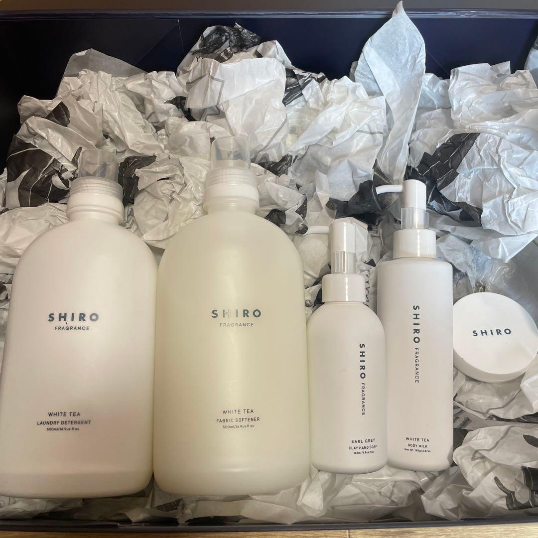 shiro ギフト ホワイトティー ランドリー ボディミルク 5点セット