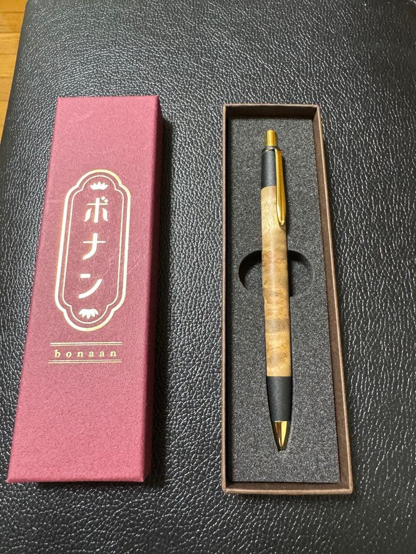 ボナンペン　マーブルウッド　シャープペンシル　　真鍮タイプ