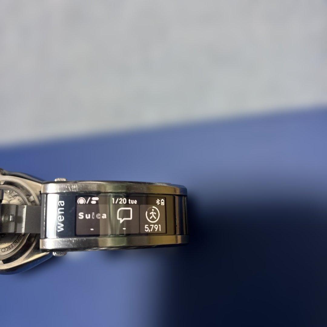 SEIKO wena 自動巻き時計 ブラック/ブルー