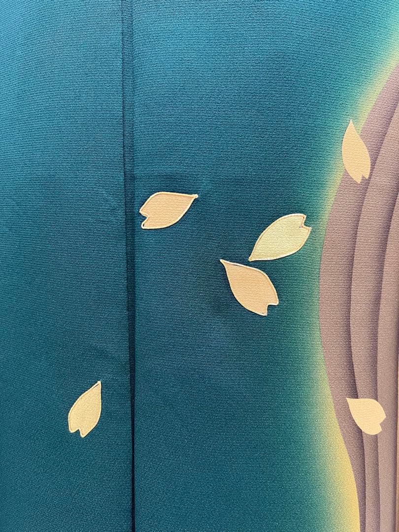 振り袖　フルセット　別誂長襦袢　金彩加工　刺繍入り　両面全通袋帯　個性的　663