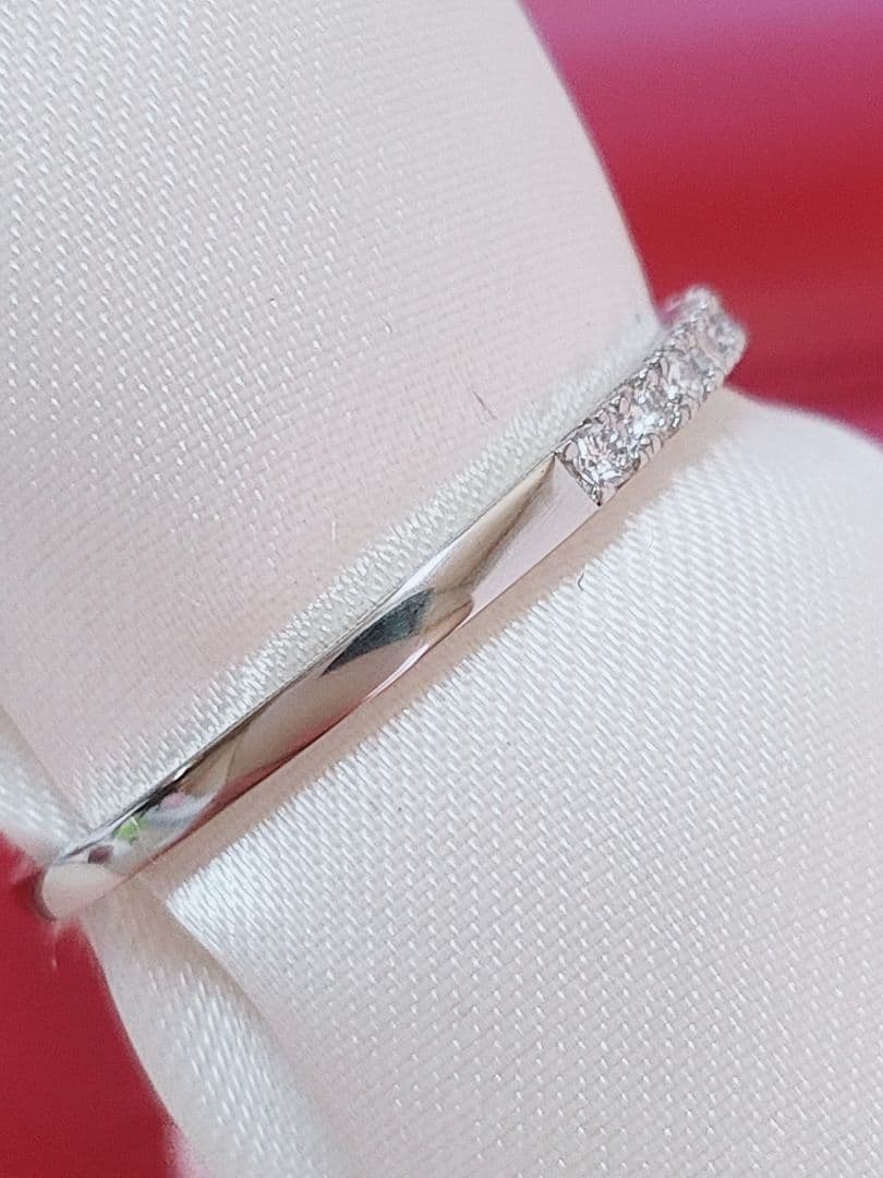 新入荷 未使用 pt950 ダイヤモンド 0.10ct エタニティ リング