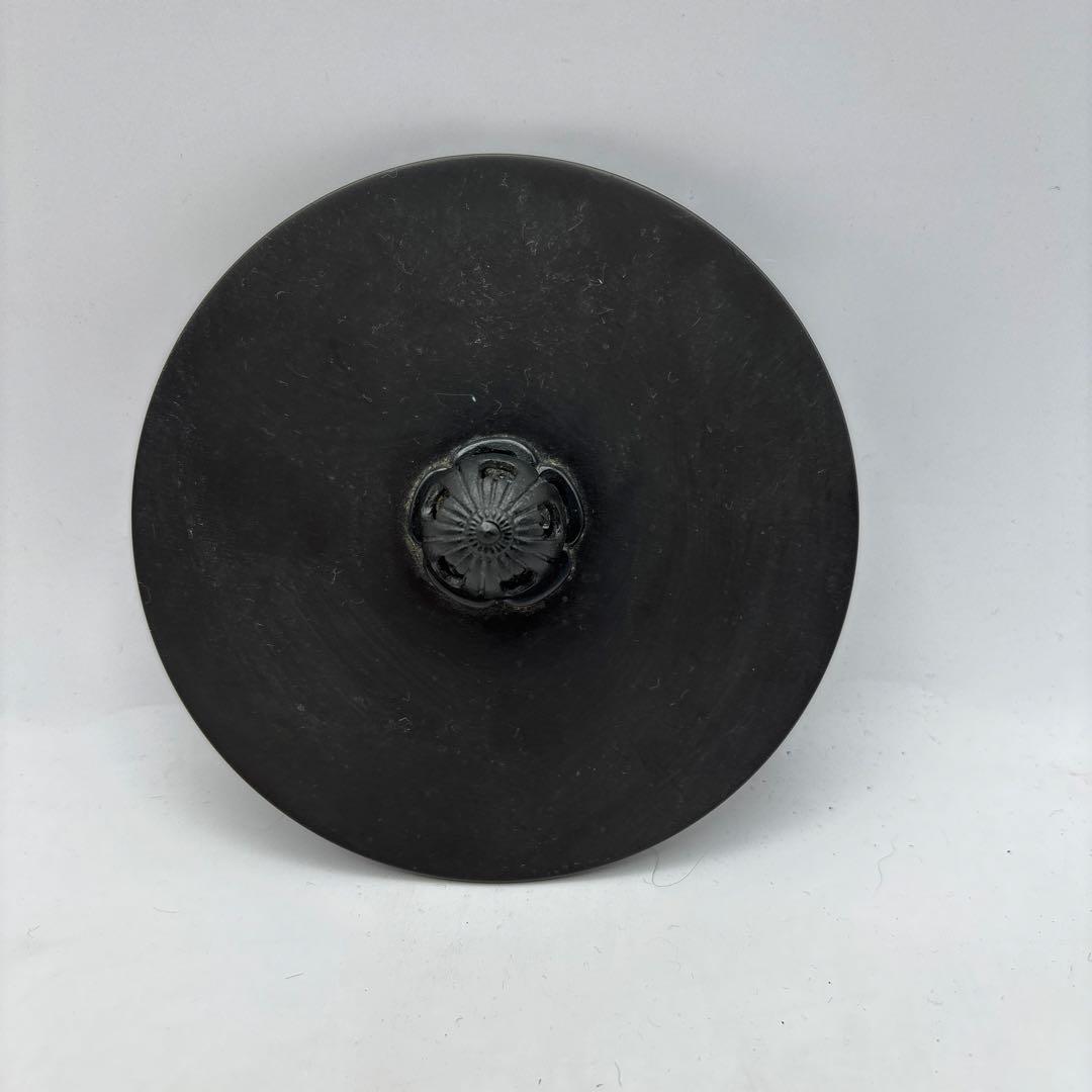 茶道具　炉釜　真形浜松　菊地政光　共箱入り