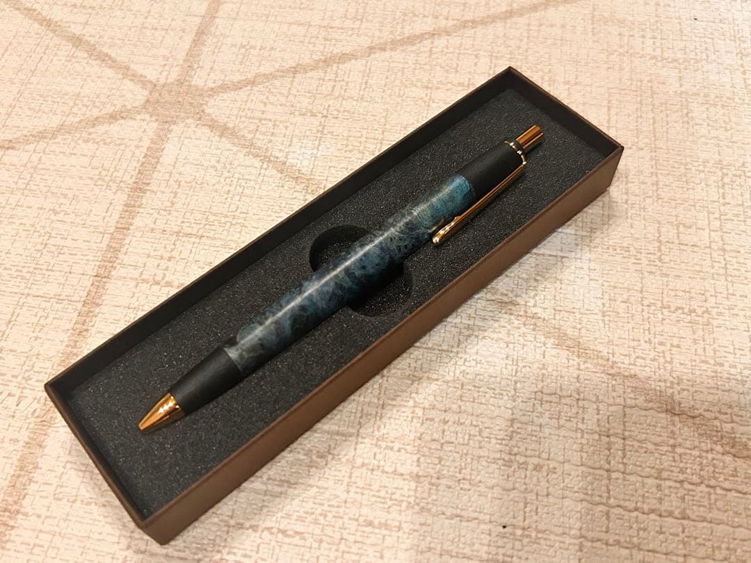 ボナンペン　シャープペン　スタビライズドウッド　真鍮金具