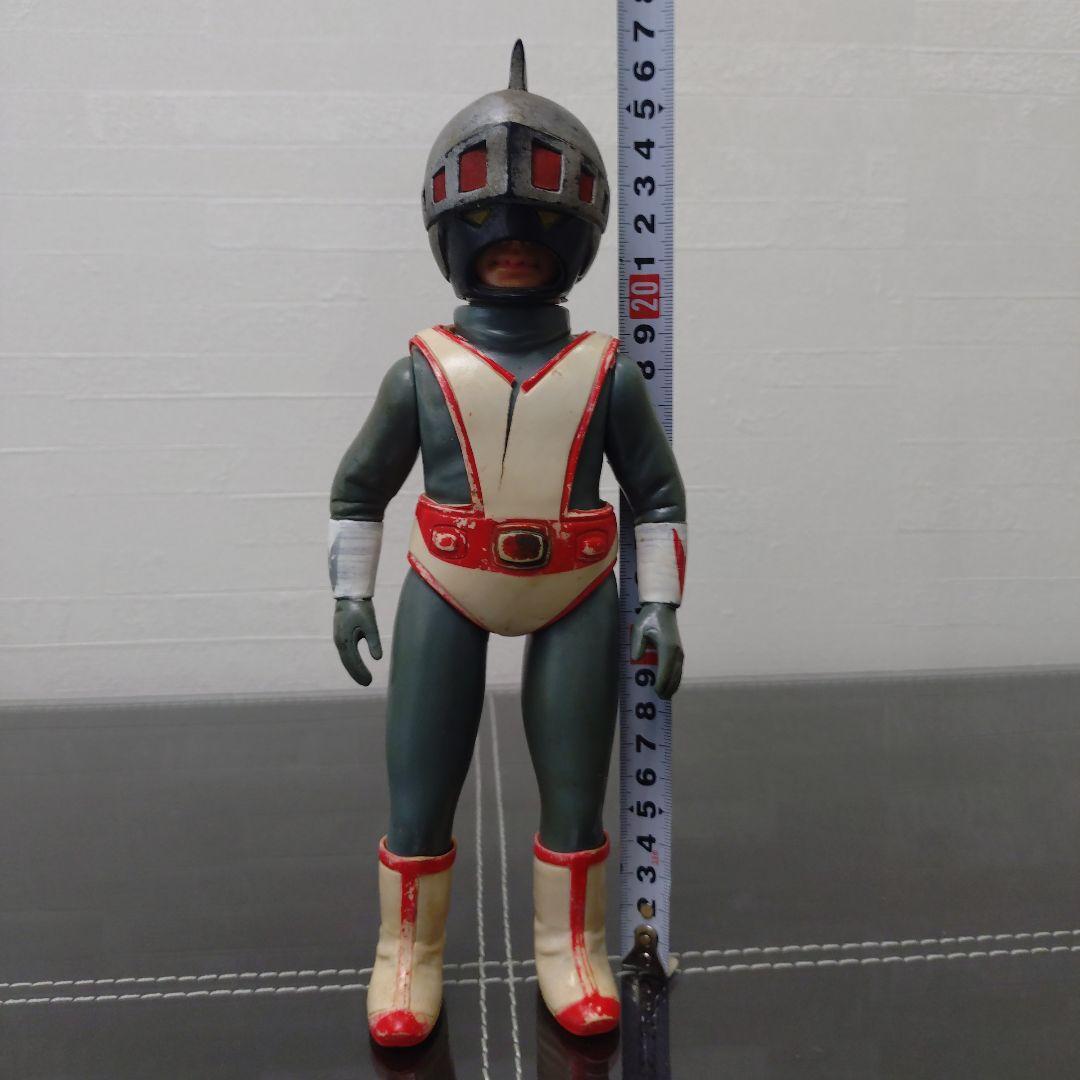 当時物　旧バンダイ　シルバー仮面　面取れ