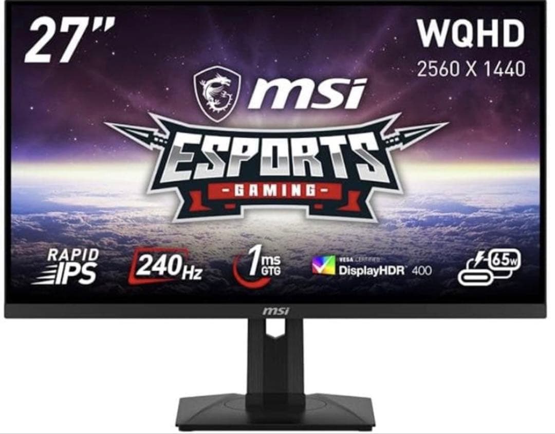 MSI ゲーミングモニター 27インチ WQHD 240Hz