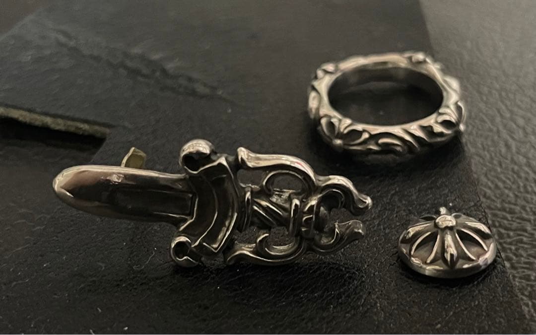 【オーダー】ダガー　iQOSイルマワン　レザーケース　silver925パーツ