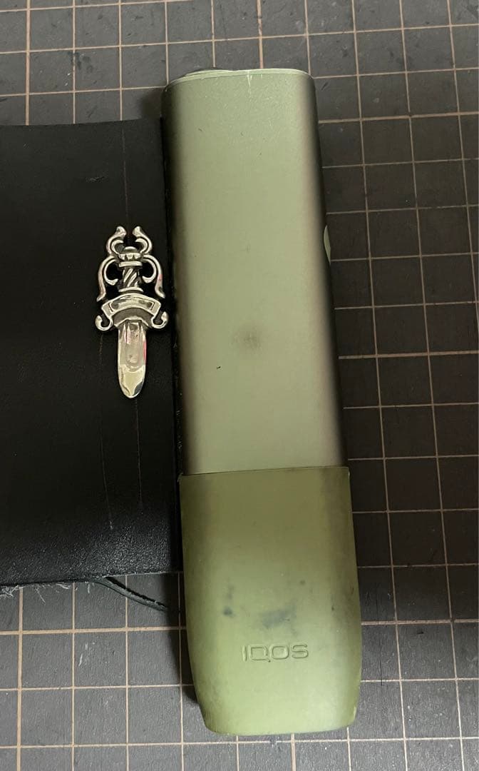 【オーダー】ダガー　iQOSイルマワン　レザーケース　silver925パーツ