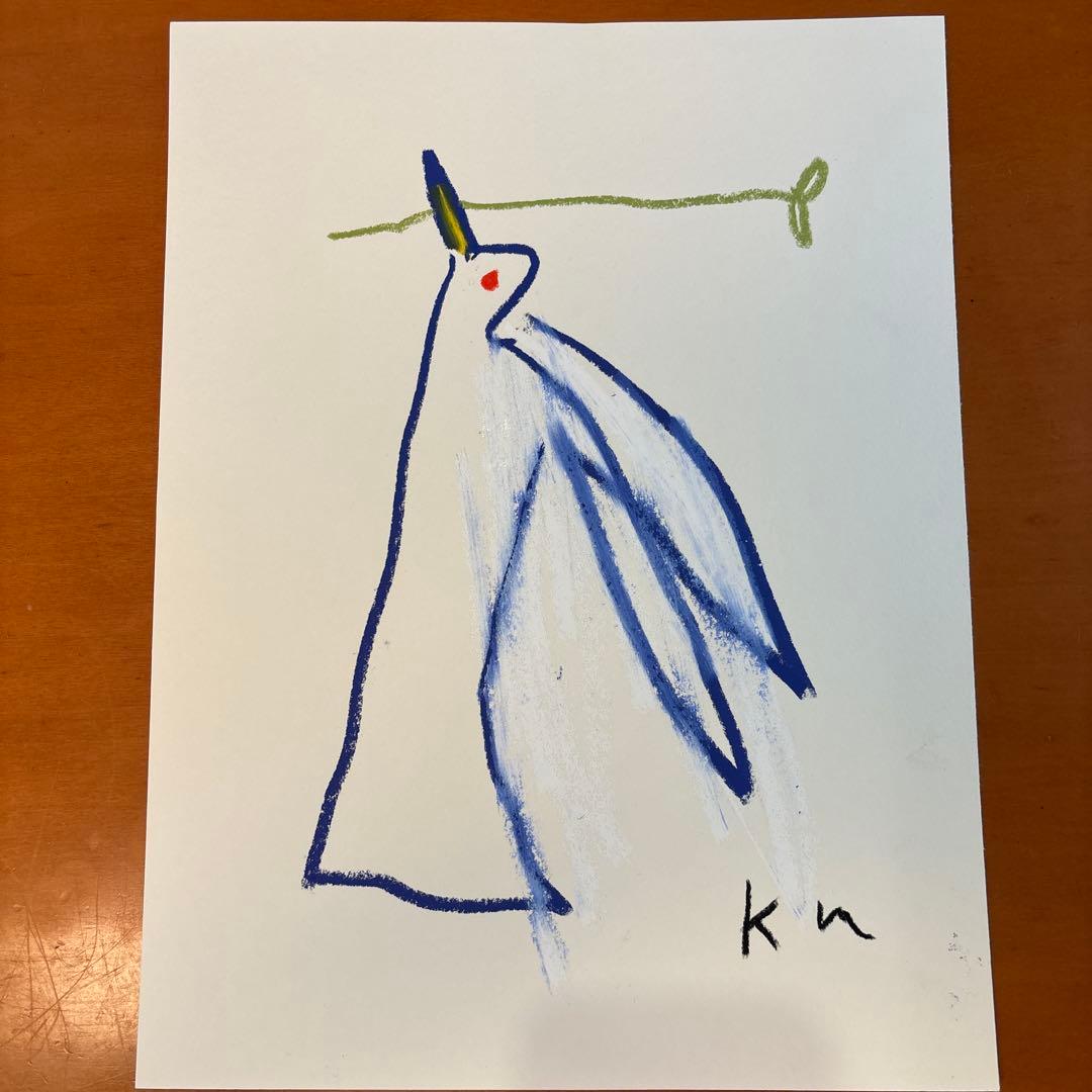 黒田征太郎-クレヨン画(原画)※サイン入り4枚セット