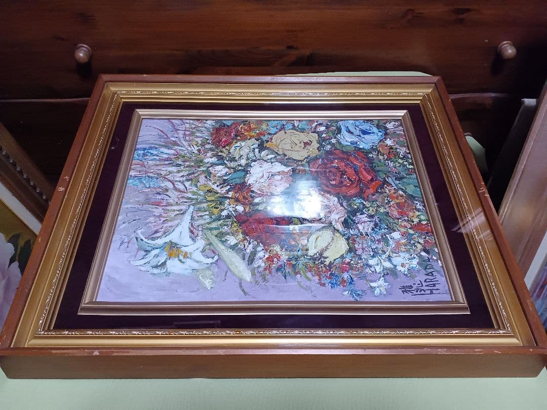 ◆原田雅兆　「blossom」（仮題）　油彩　F6号　元現展創立会員・副会長◆