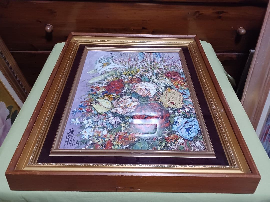 ◆原田雅兆　「blossom」（仮題）　油彩　F6号　元現展創立会員・副会長◆