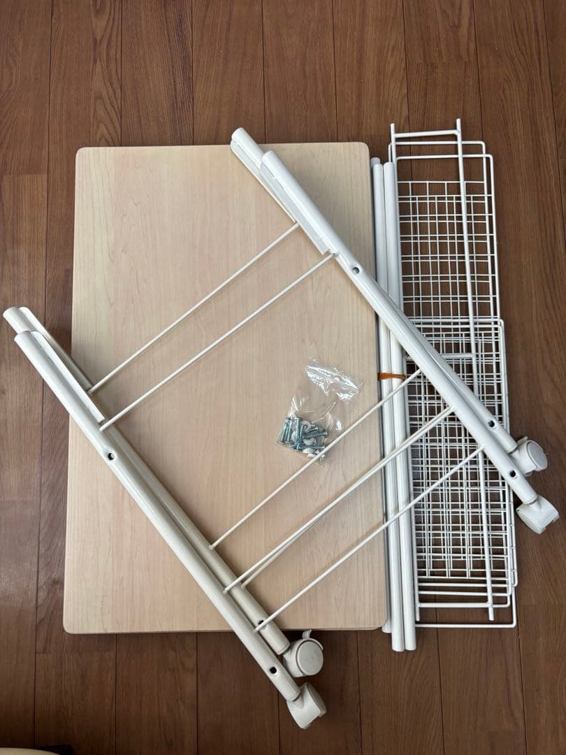 山善押入れ収納ラック ストッパー付き 2個セットOSR-7544WH/WH