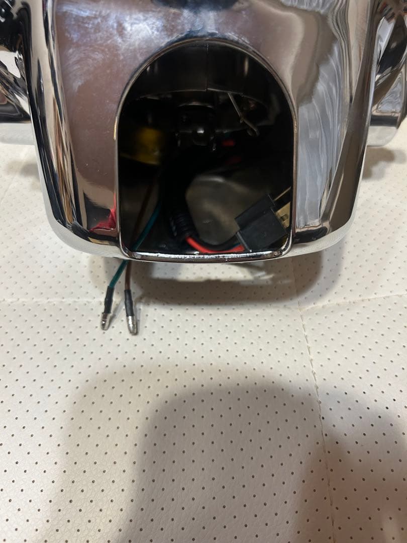 マ−シャルタイプ180パイヘッドライトイエローレンズメッキケ−ス