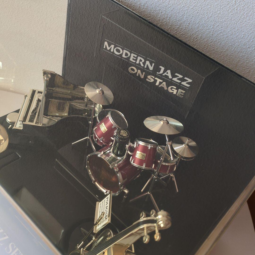 ジャズセット ミニボトル付き 楽器 置物 洋酒ミニチュアボトル　レア物　 レトロ