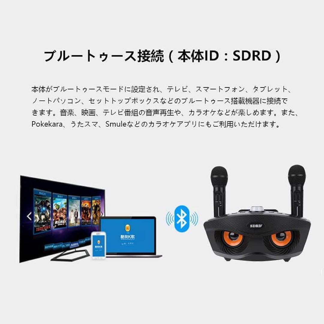 Bluetoothカラオケマイク ワイヤレス 多機能 ノイズキャンセリング
