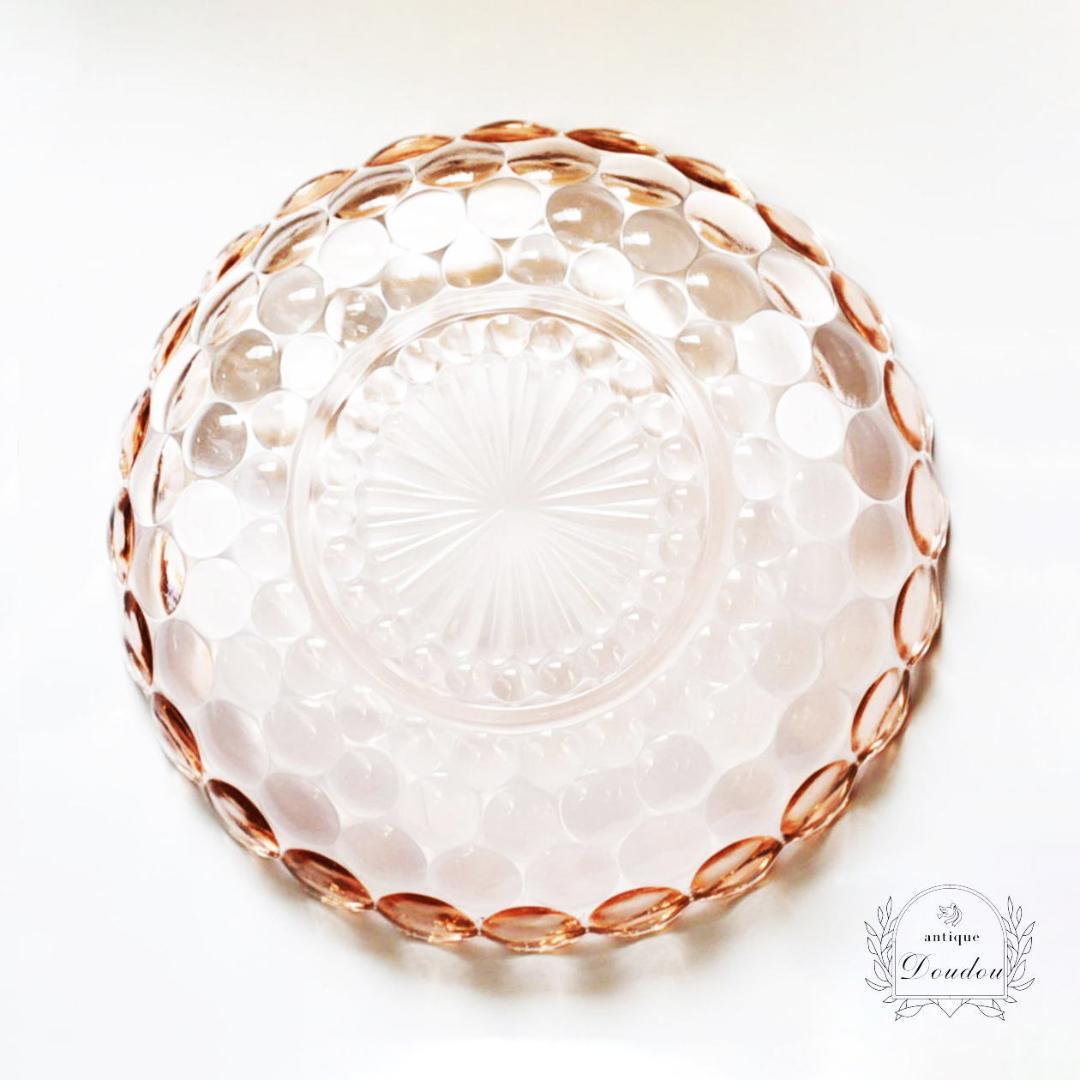 Fire King /BUBBLE　ピンク　シャロウボウル【sa745】