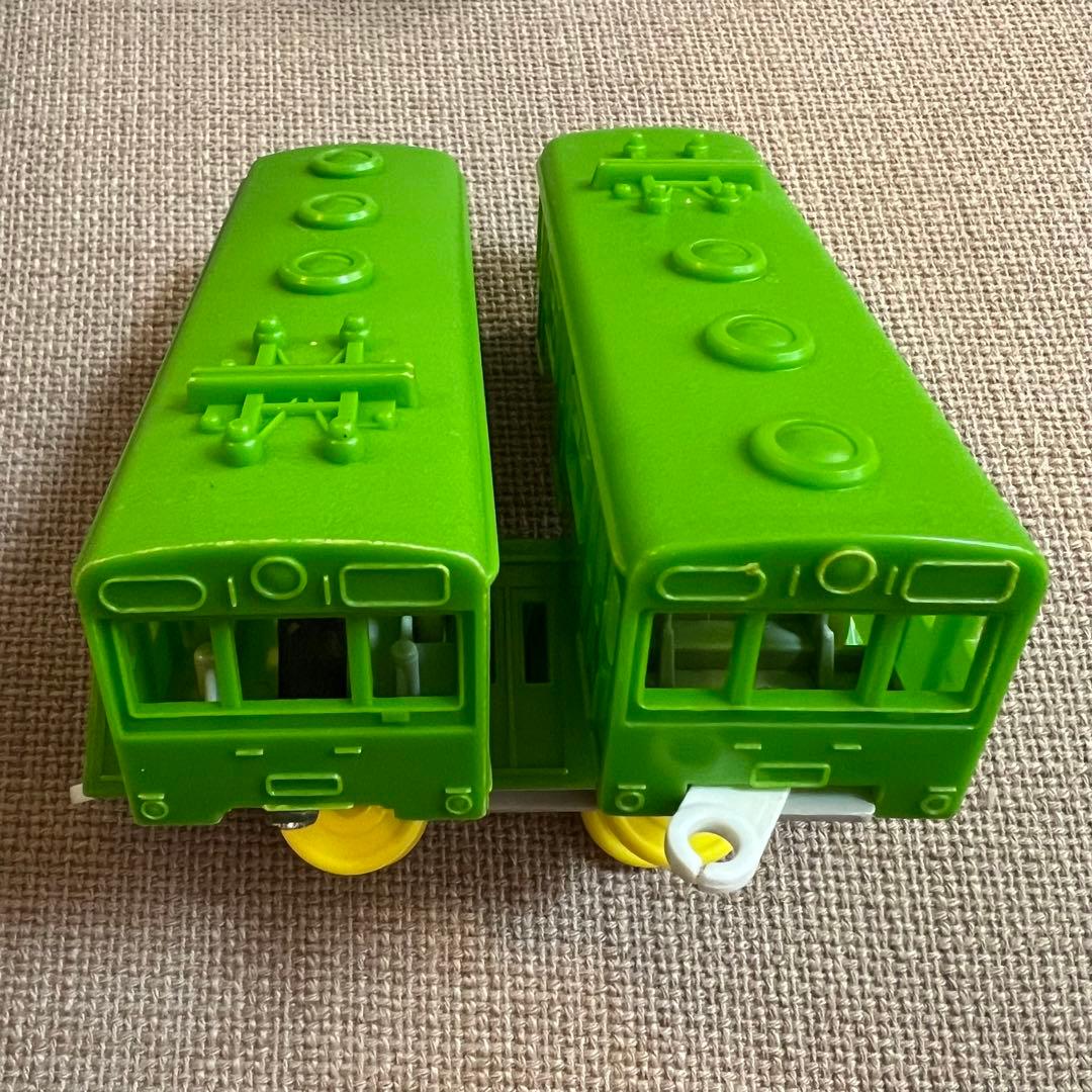 【プラレール】電動プラ電車 電車 前スイッチ 旧動力 緑色 日本製