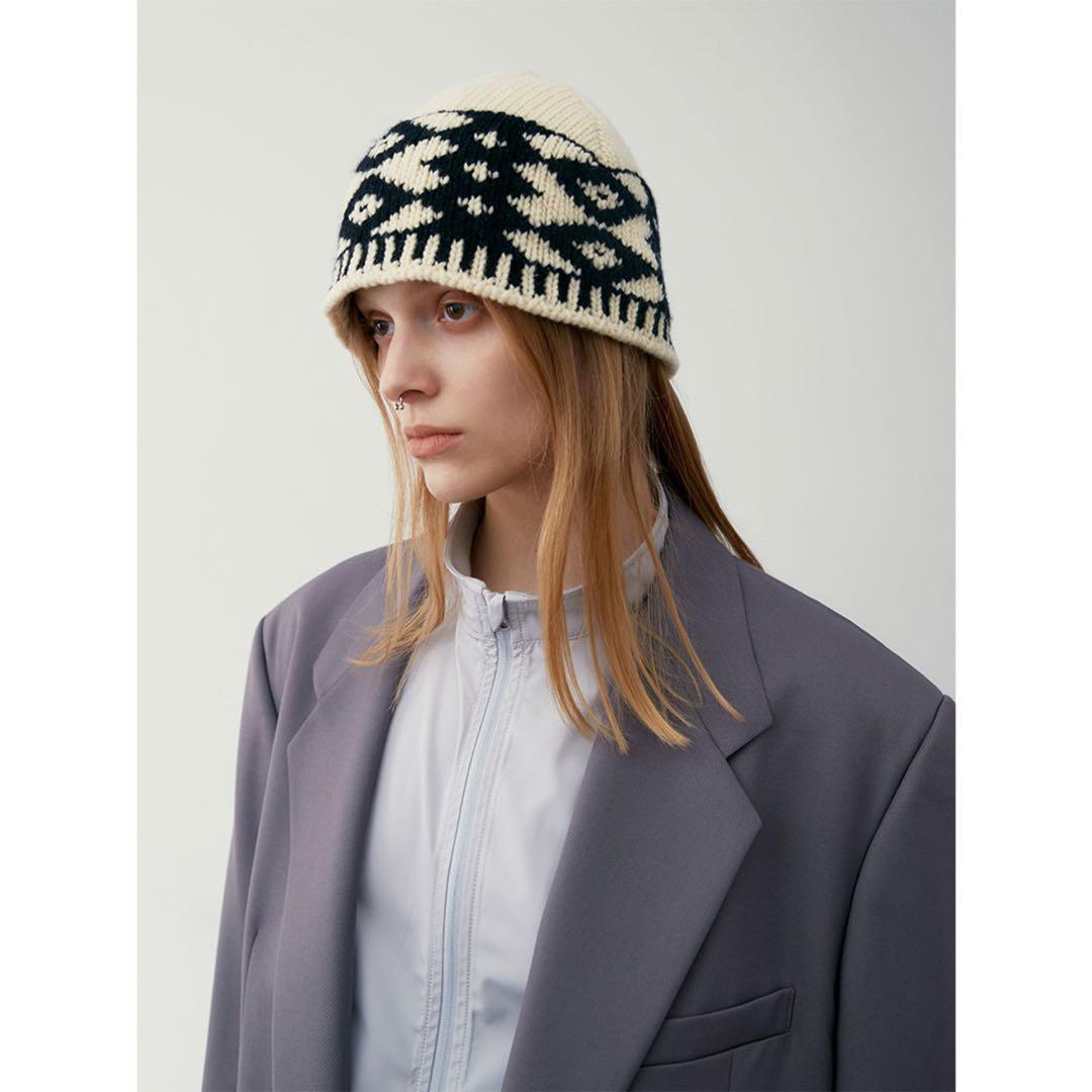帽子 LOW CLASSIC JACQUARD BUCKET BEANIE
