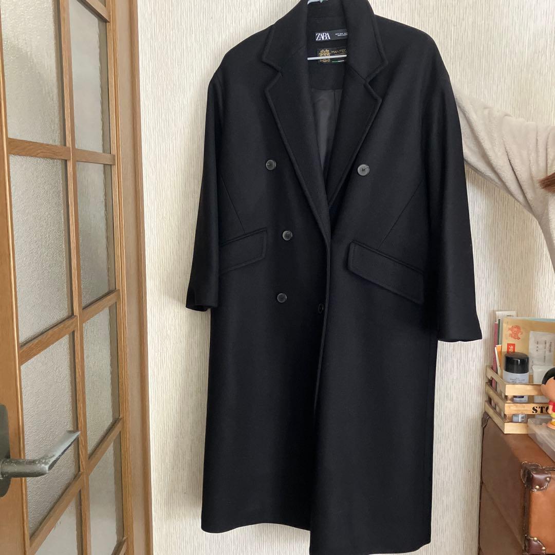 ★極美品★ZARA ブラック ロングコート