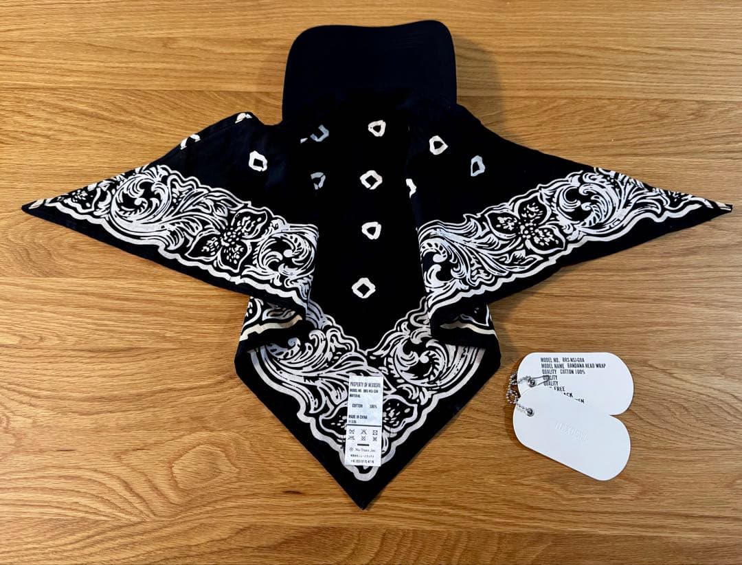 小物 NEXUSVII / Bandana Head Wrap black