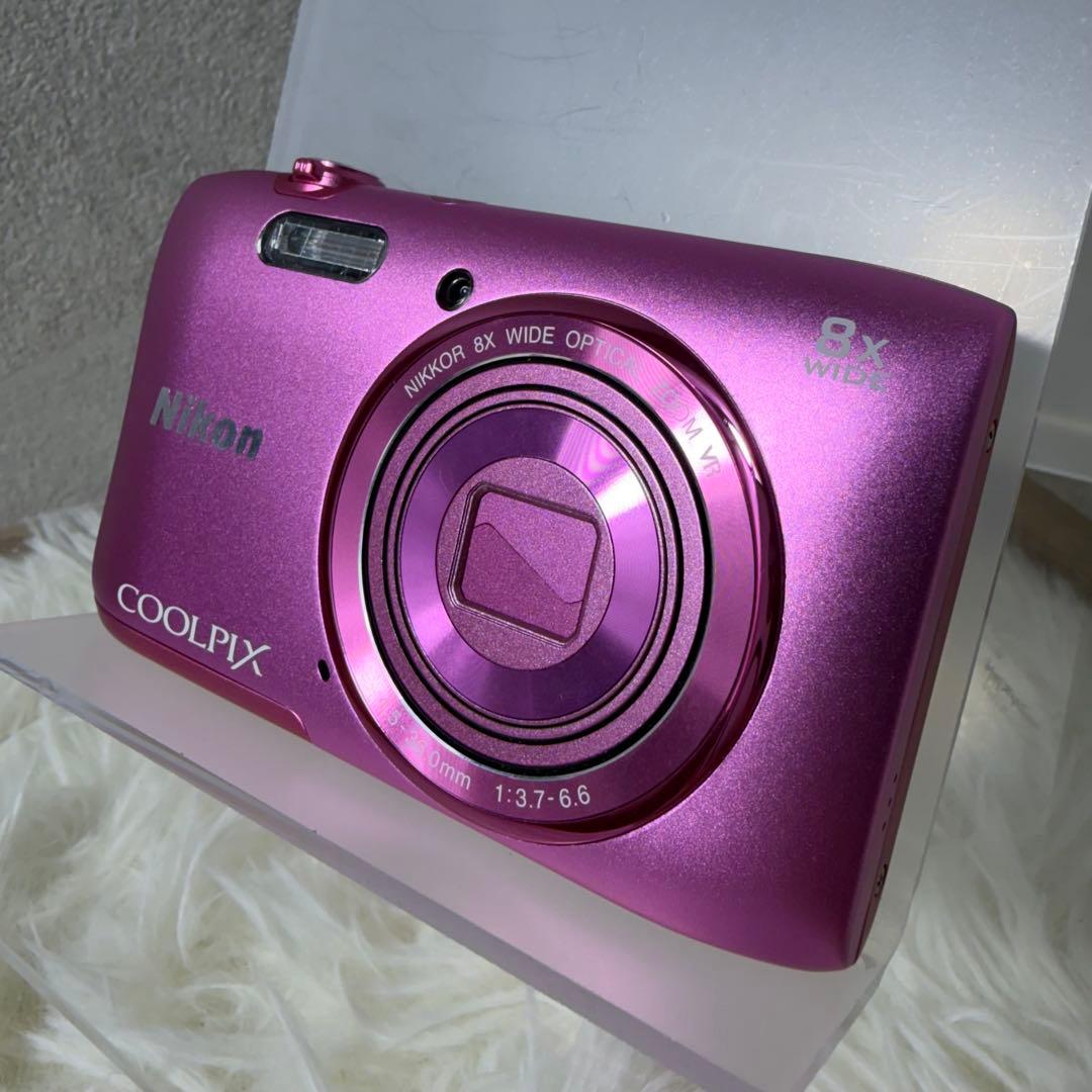 【極美品】Nikon ニコン COOLPIX S3600 ピンク 付属品多数