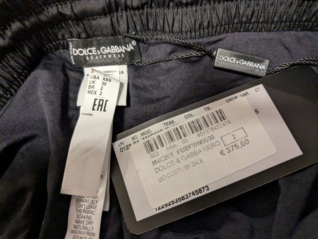 新品未使用　Dolce & Gabbana ブラック水着