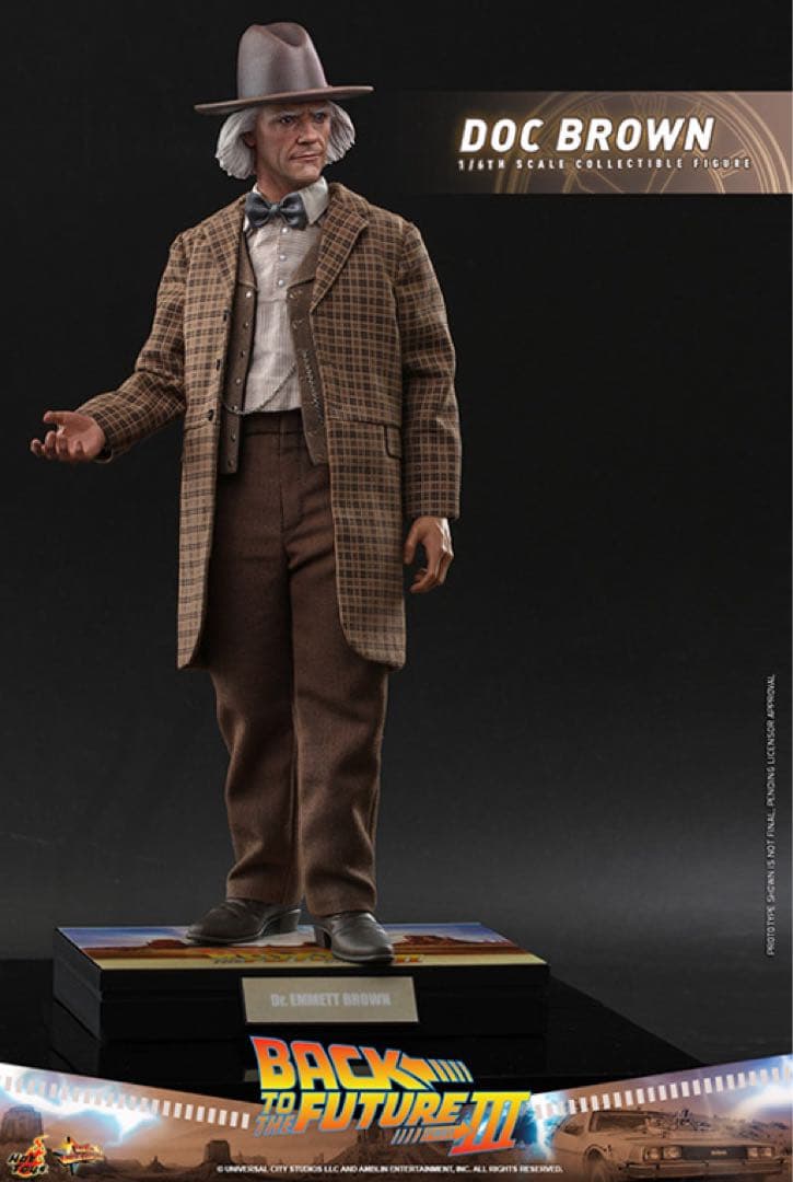 『バックトゥザフューチャー ３』１／６スケールフィギュア　エメット　ブラウン博士