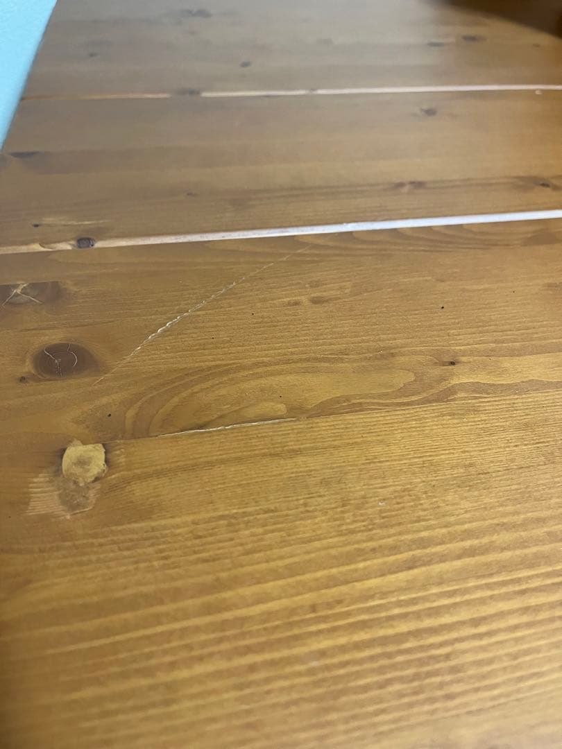 無垢材木製ダイニングテーブル　椅子４脚セット　（引き取り愛知県名古屋市）