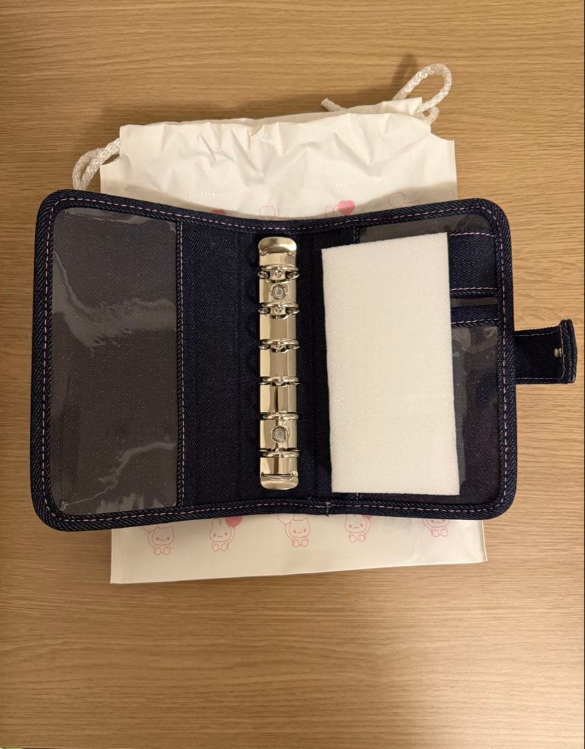 MERING メリング　シール帳　ストロベリーデニムバインダー