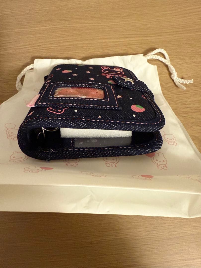 MERING メリング　シール帳　ストロベリーデニムバインダー