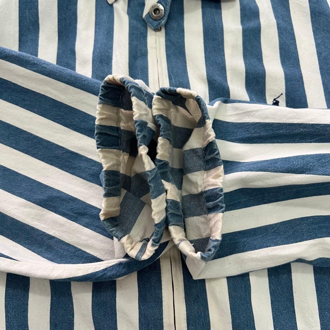 90s S スイングトップ チンスト ラルフ　縦ストライプ　シンガポール製