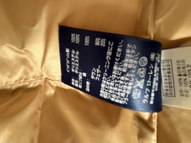 【美品】RALPH LAUREN GOLF ダウンジャケット　ベルト付き