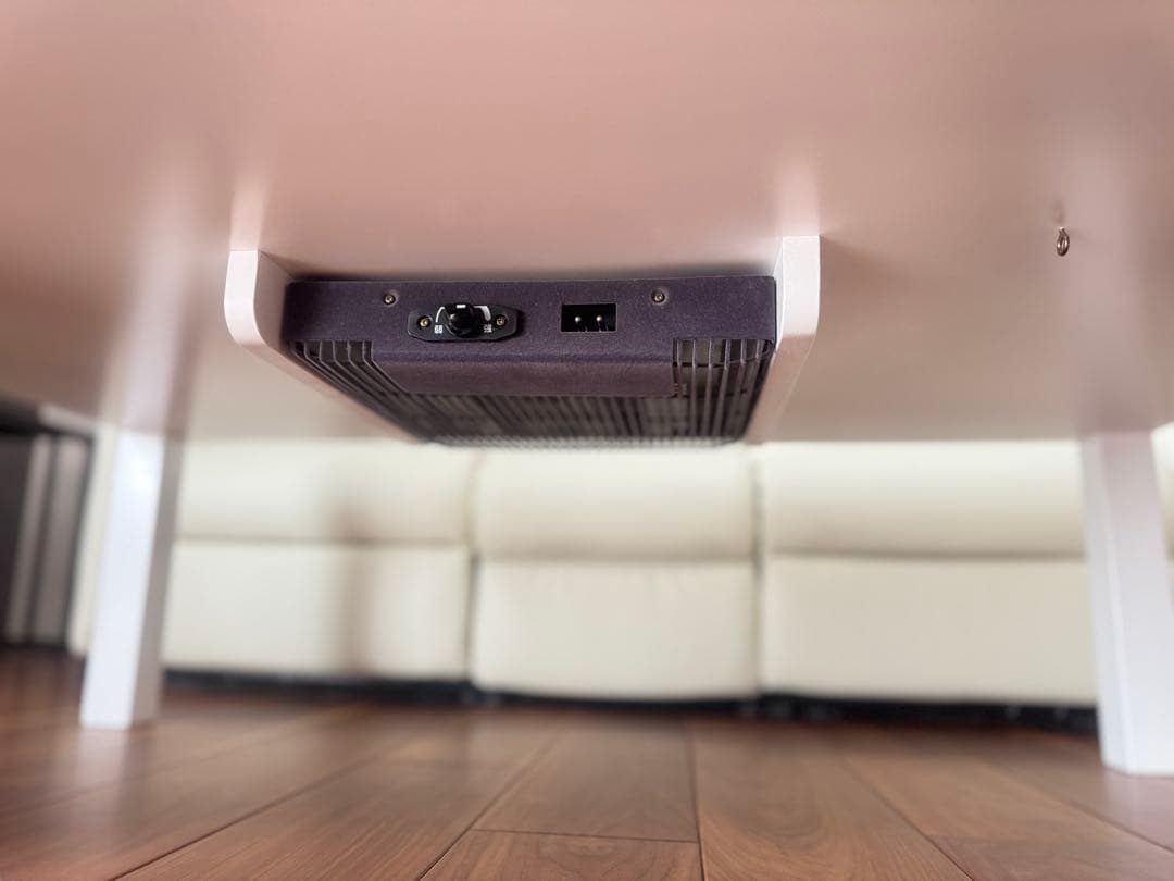 ホワイトテーブル 光沢仕上げ こたつ