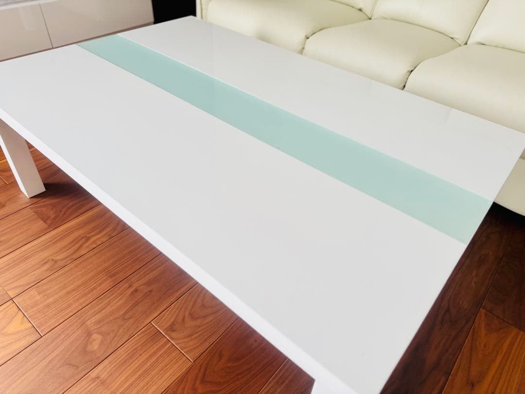 ホワイトテーブル 光沢仕上げ こたつ