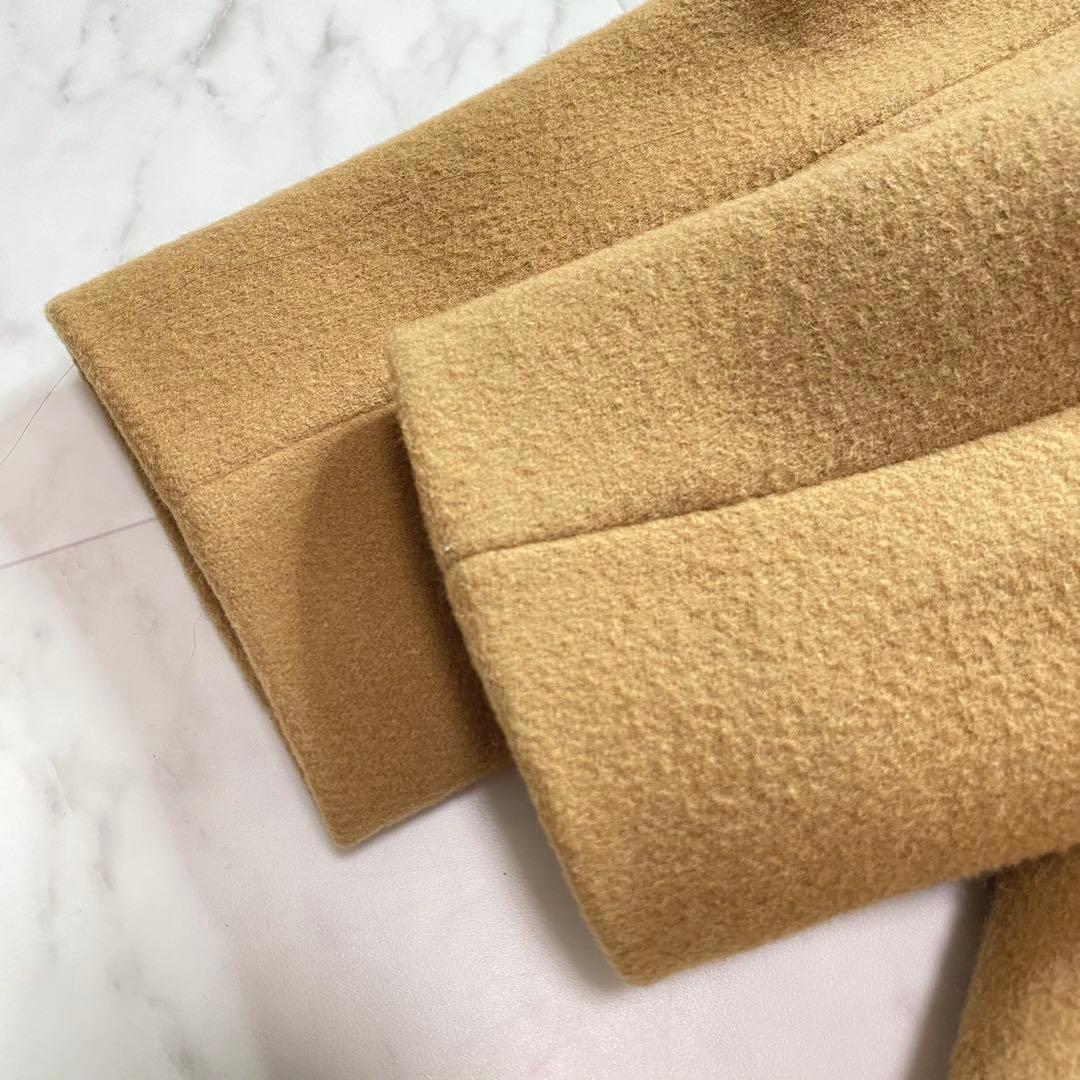 美品✨MACKINTOSH PHILOSOPHYノーカラーウールコート　キャメル