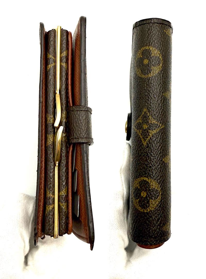 ルイヴィトン ヴィエノワ モノグラム がま口 二つ折り財布