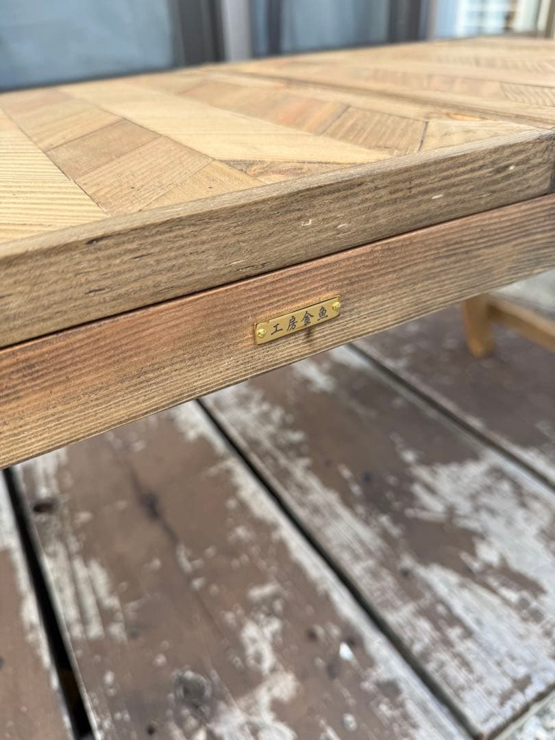 フラットバーナーテーブル igtテーブル フォールディングテーブル ヘリンボーン