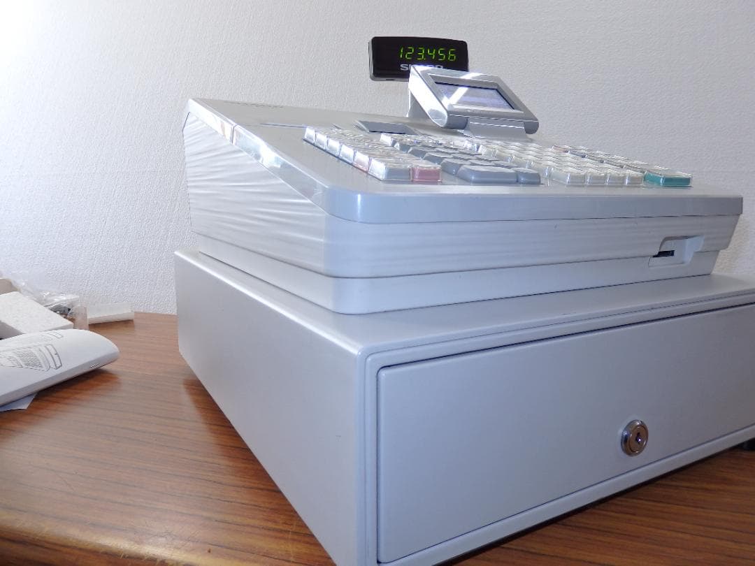 5210 設定無料XE-A407W　20部門　シャープ　レジスター　軽減税率対応