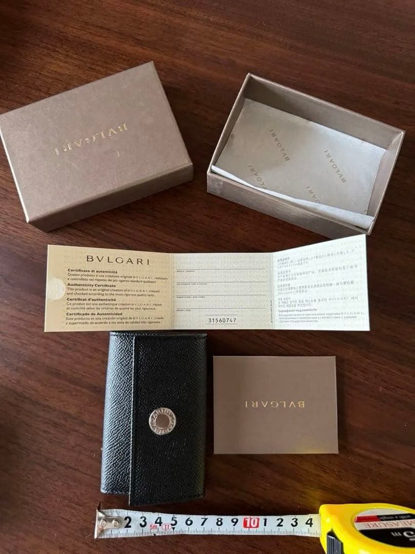【新品】BVLGARI ブラック キーケース スモール